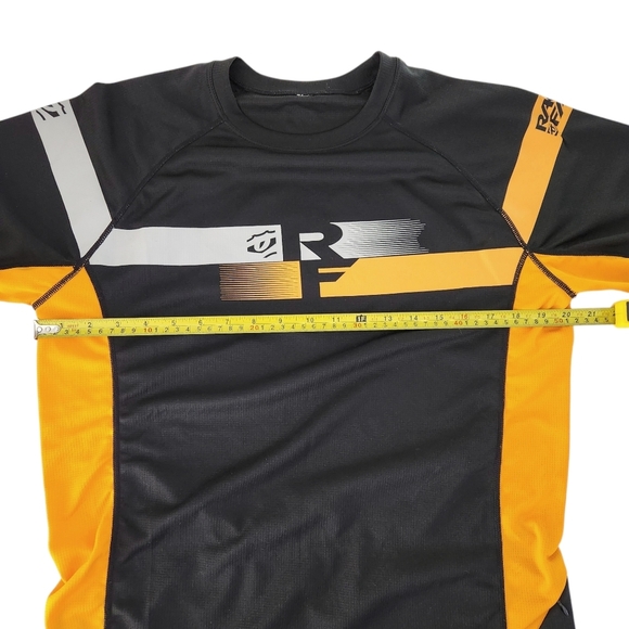 RACE FACE Indy Jersey  3/4 sleeve mountain bike orange and black - Picture 10 of 11